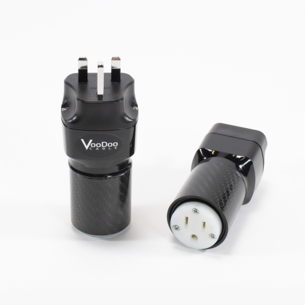 美國 VOODOO CABLE<br>PREMIUM Rhodium SILVER UK-US 轉換器